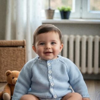 Hand-Knit Sweater & Diaper Cover Set