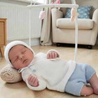 Hand-Knitted Heirloom Sweater Set