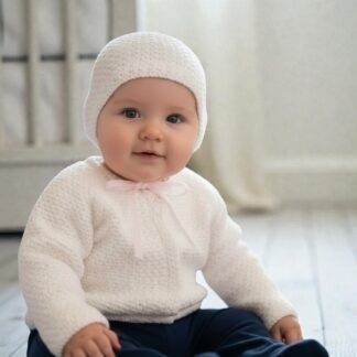 crochet sweater and hat