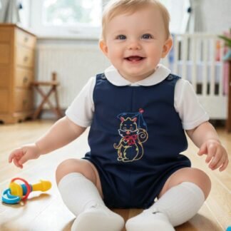 Navy shortall set